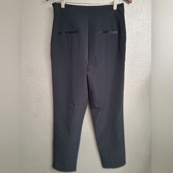 NWT Asos Blue Straight Leg Pants With Front Slit Size 6 - Picture 6 of 14